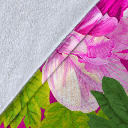 Pink Peony Lovers Premium Blanket