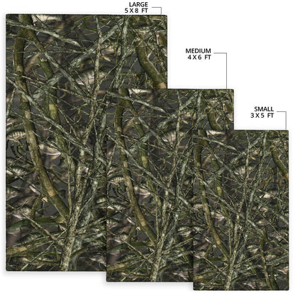Crappie Fish Camo Bush Area Rug