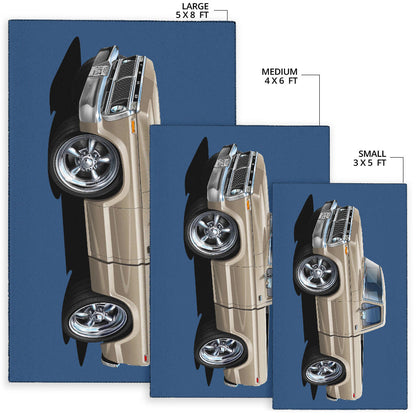 1974 F100 Pickup Truck Car Art Area Rug 3 Size Choices