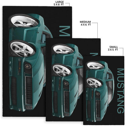 2008 Mustang Car Art Area Rug