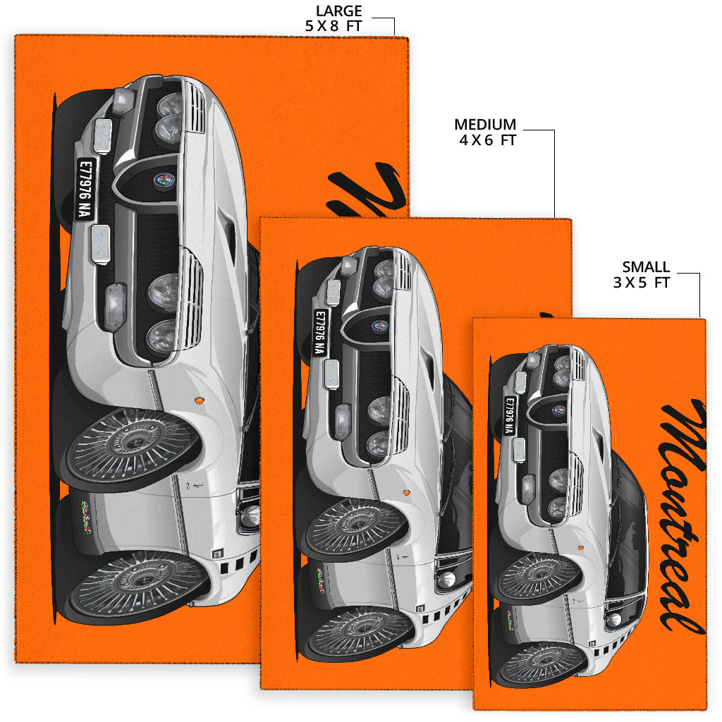 1971 Alfa Romeo Montreal Car Art Area Rug