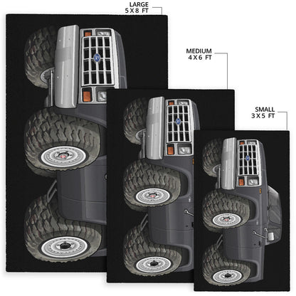 F-150 4x4 Pickup Truck Grey Black Background Plain