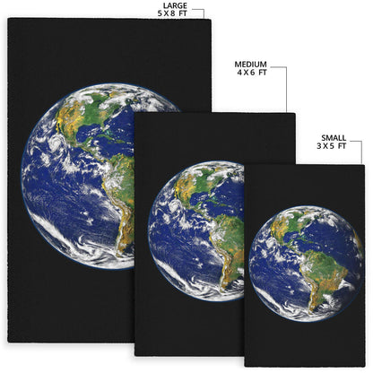 Earth from Space Area Rug
