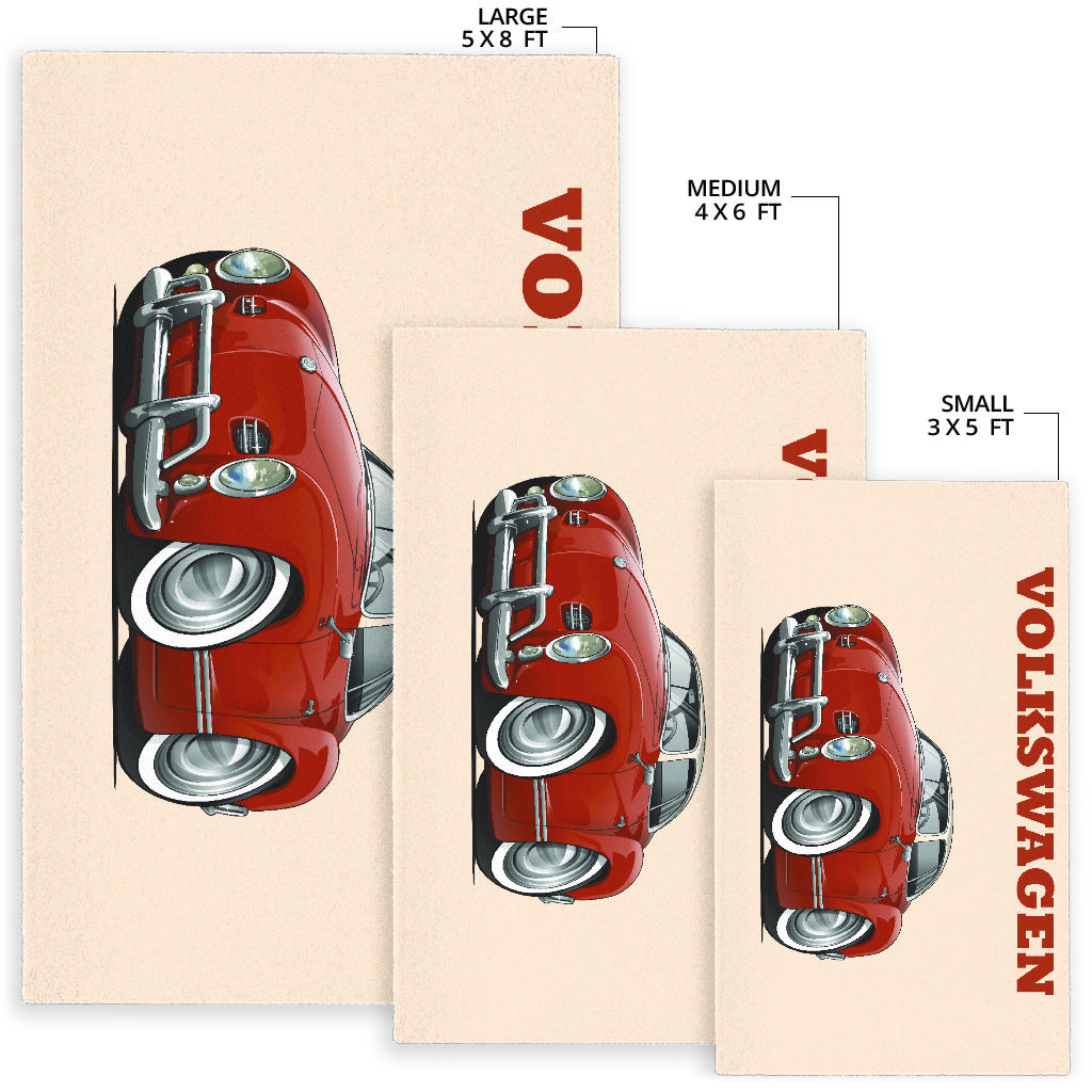 Volkswagen Car Art Area Rug