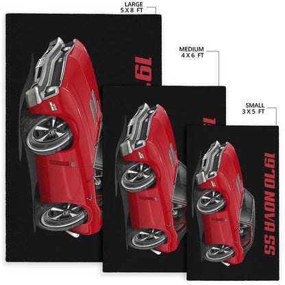 1970 Nova SS Car Art Area Rug