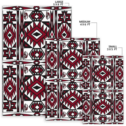 Native Stylish Area Rug Great for any Room Black (red)