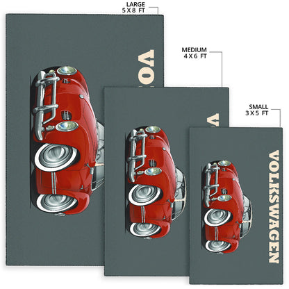 Volkswagen Car Art Area Rug