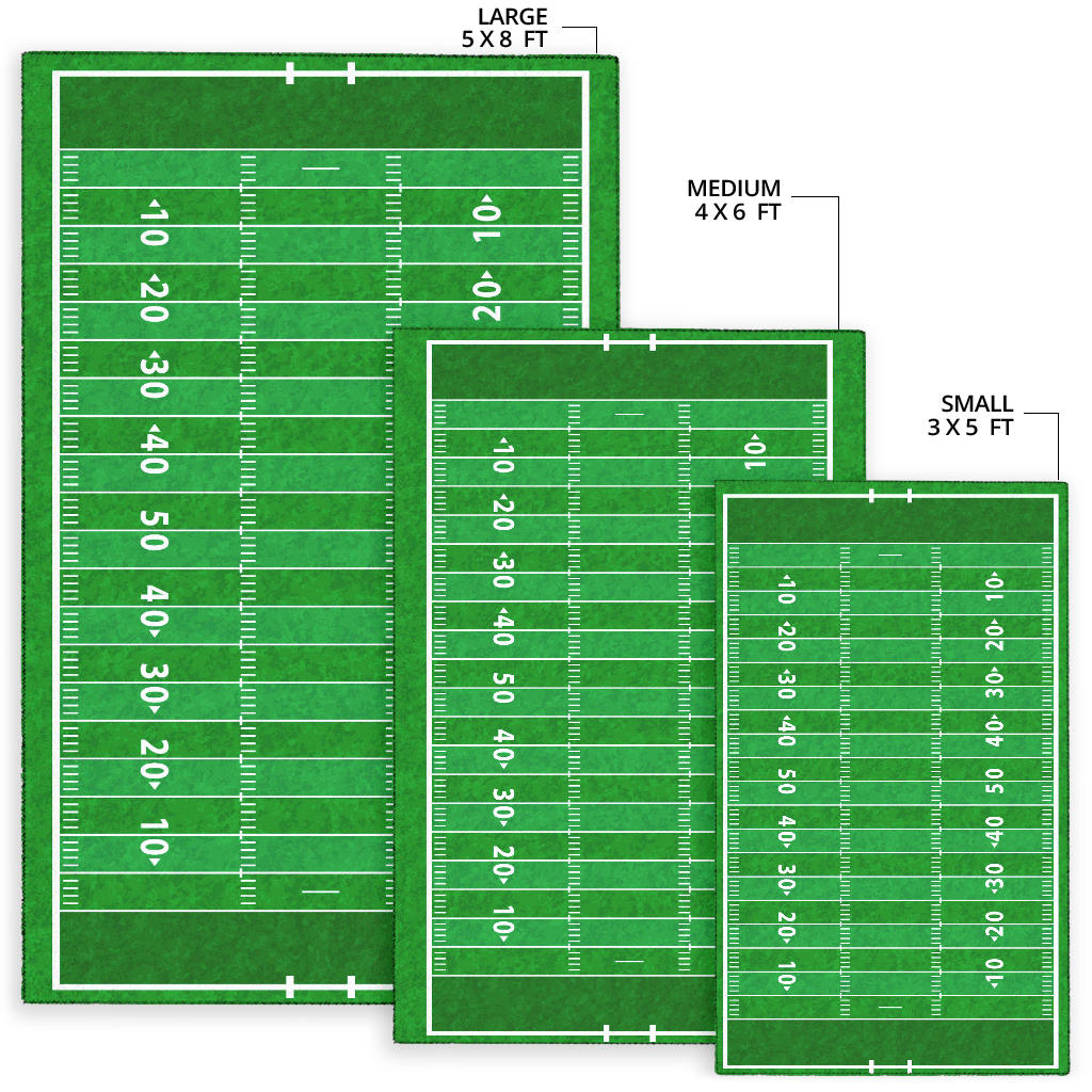Football Field Area Rug