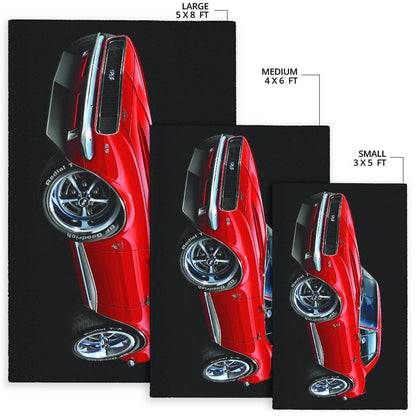 1967 SS Car Art Camaro Area Rug