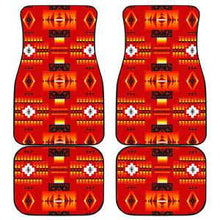 Seven Tribes Red Set of 4 Car Floor Mats