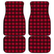 Car Floor Mats - Plaid-Set of 4