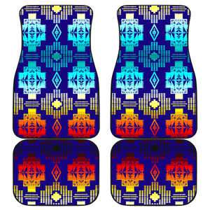 Blue Shades Set of 4 Car Floor Mats