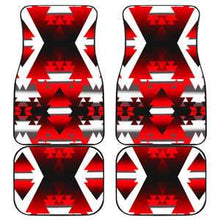Red Winter Camp Set of 4 Car Floor Mats