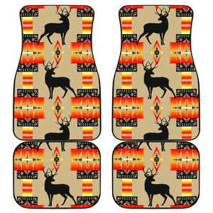 Deer Tan Set of 4 Car Floor Mats