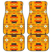 Seven Tribes Orange Set of 4 Car Floor Mats