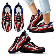 AMERICAN FLAG BLACK SHOE KID'S