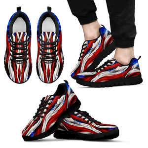 AMERICAN FLAG BLACK SHOE MEN'S