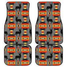 Deer Gray Set of 4 Car Floor Mats