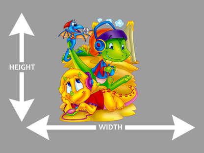 Funny Cartoon Dinosaurs Wall Art Decal