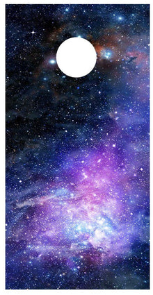 Galaxy Design Cornhole Board Decals