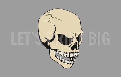 Giant Skull Wall Art Decal Sticker