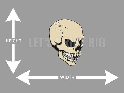 Giant Skull Wall Art Decal Sticker