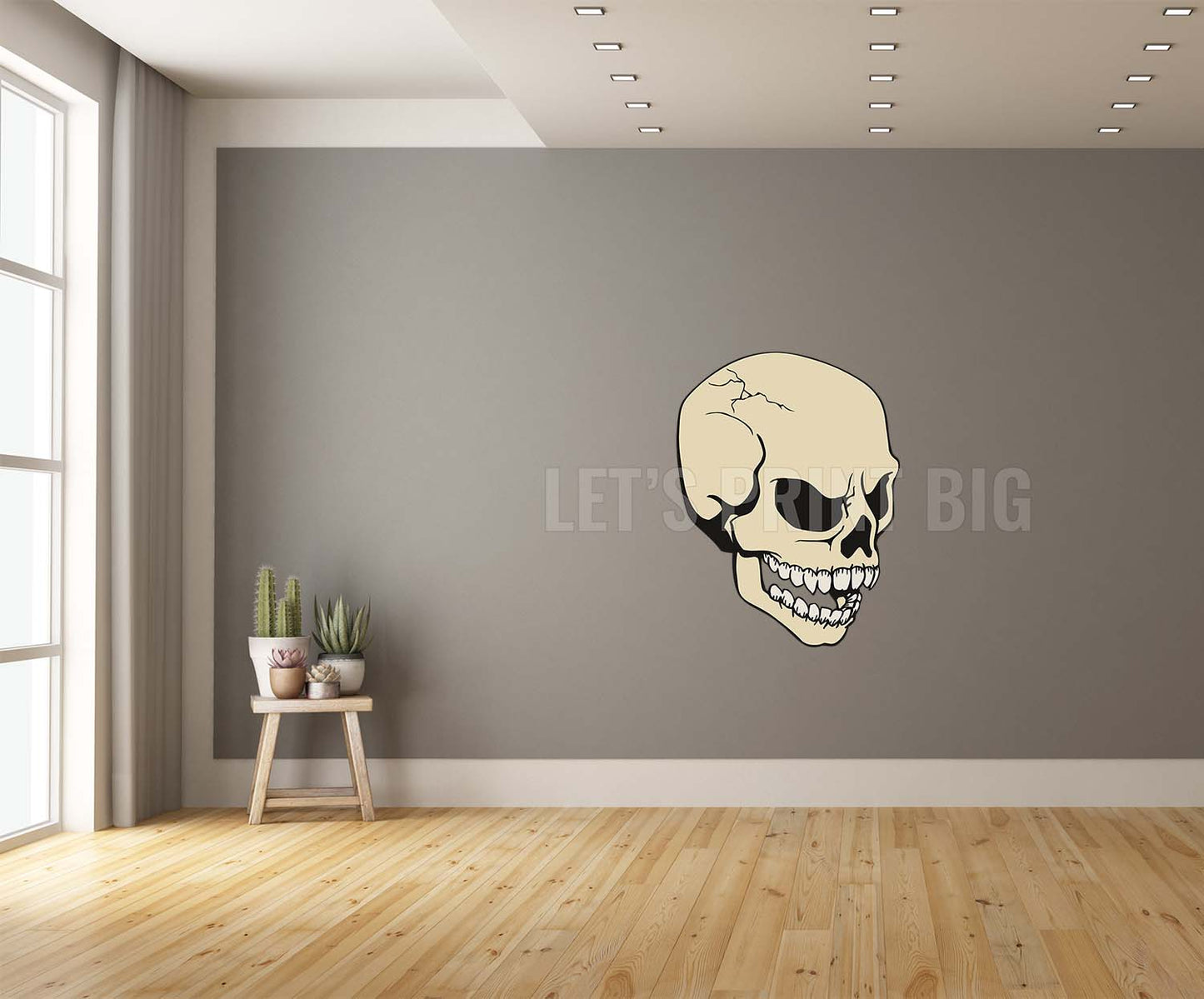 Giant Skull Wall Art Decal Sticker