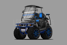 Golf Cart Cartoon Hot Rod Wall Art Decal