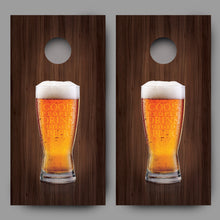 Good People Drink Good Beer Glass Cornhole Decal Wraps