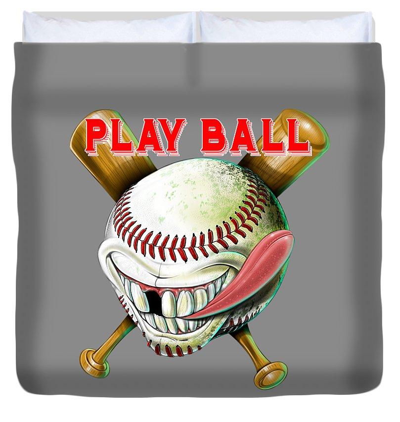 Goofy Baseball - Duvet Cover