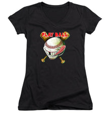 Goofy Baseball - Women's V-Neck (Athletic Fit)