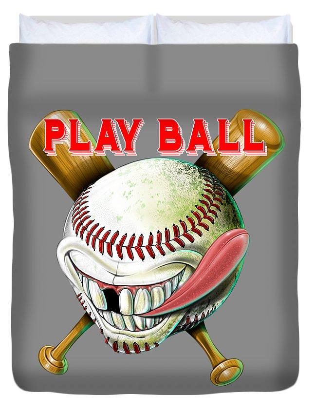 Goofy Baseball - Duvet Cover
