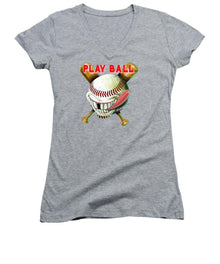 Goofy Baseball - Women's V-Neck (Athletic Fit)