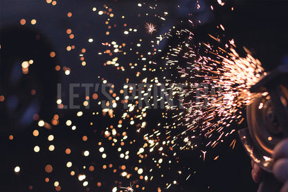 Grinder Sparks Wall Mural