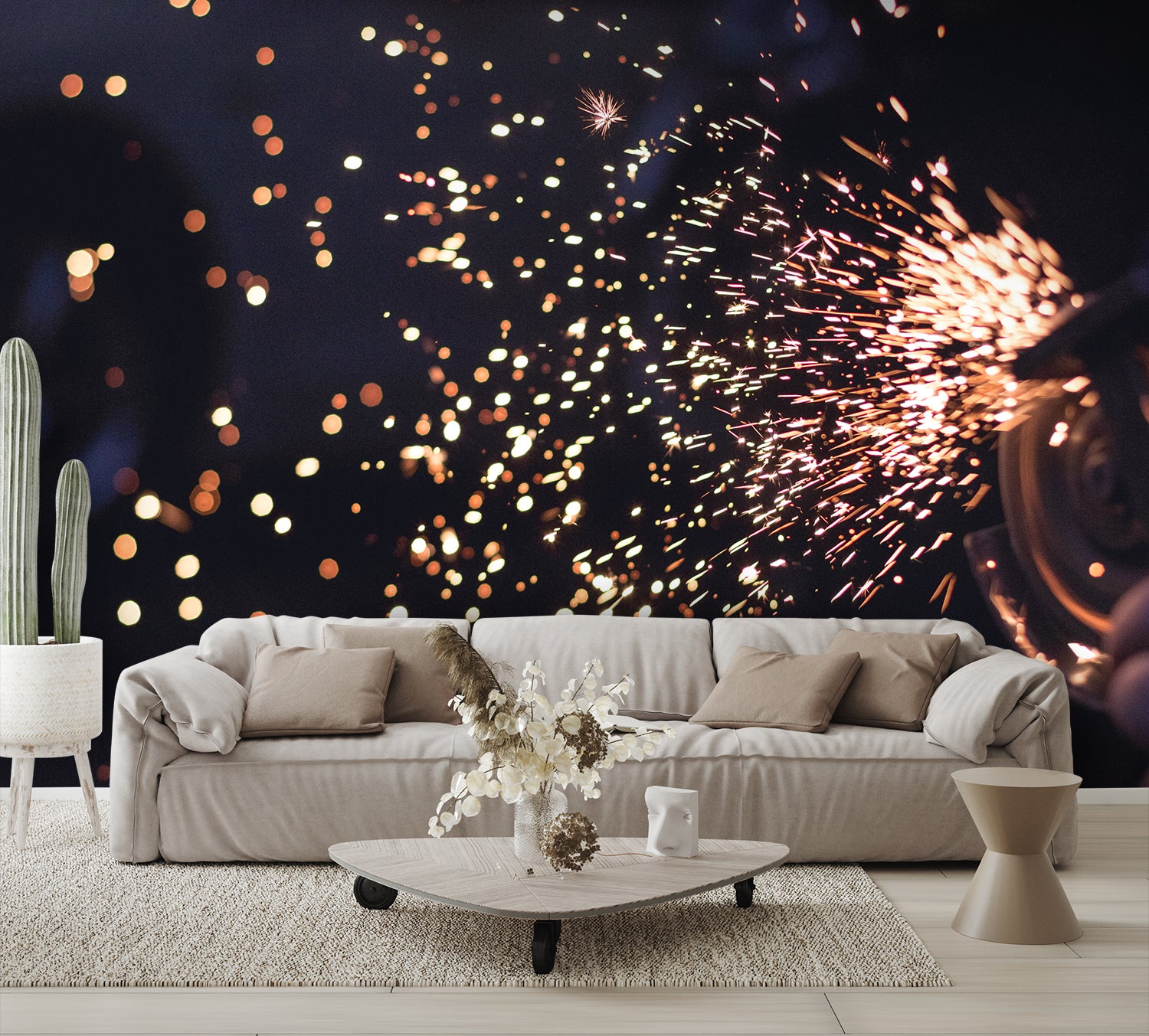 Grinder Sparks Wall Mural