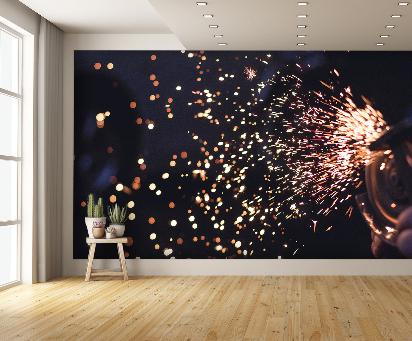 Grinder Sparks Wall Mural