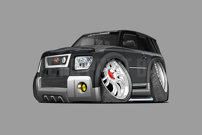 Honda Element car art Wall Decal