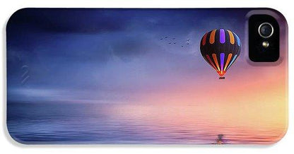 Hot Air Balloon Sunset - Phone Case