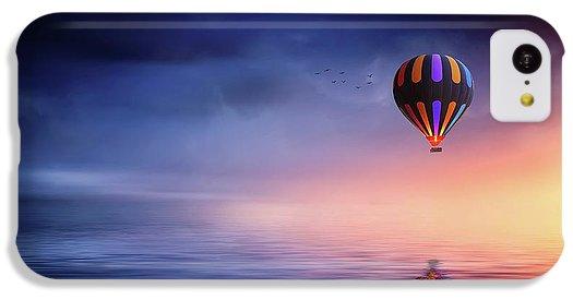 Hot Air Balloon Sunset - Phone Case