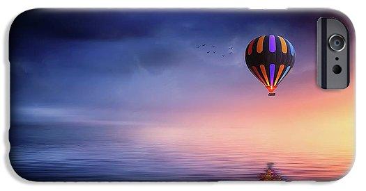 Hot Air Balloon Sunset - Phone Case