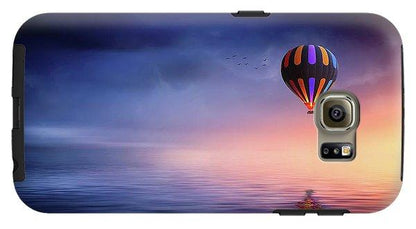 Hot Air Balloon Sunset - Phone Case