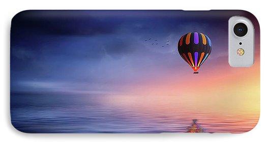 Hot Air Balloon Sunset - Phone Case
