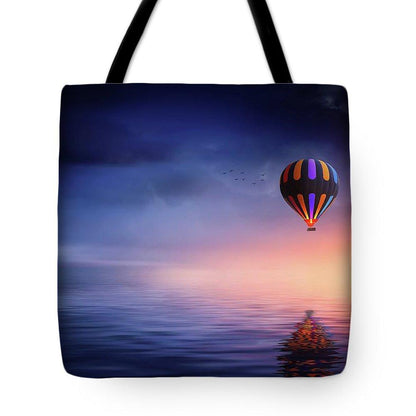 Hot Air Balloon Sunset - Tote Bag