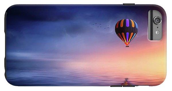 Hot Air Balloon Sunset - Phone Case