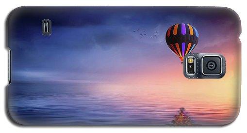 Hot Air Balloon Sunset - Phone Case