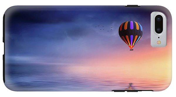 Hot Air Balloon Sunset - Phone Case