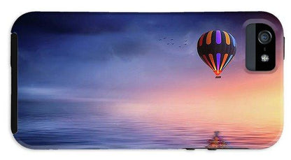 Hot Air Balloon Sunset - Phone Case