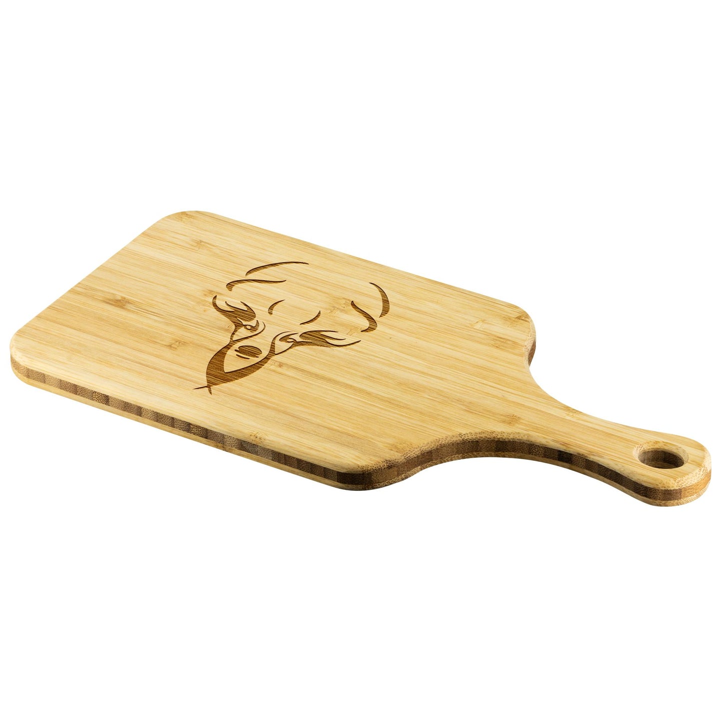 Deer Head Silhouette Cutting Board with handle