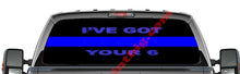Thin Blue Line-Rear Window Decal-Graphic - Let's Print Big