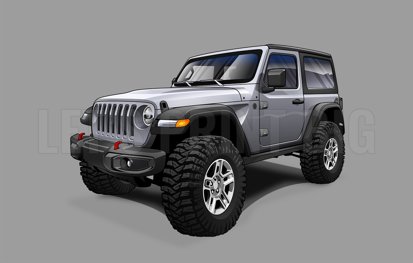 2020 Jeep Wrangler Car Art Wall Decal